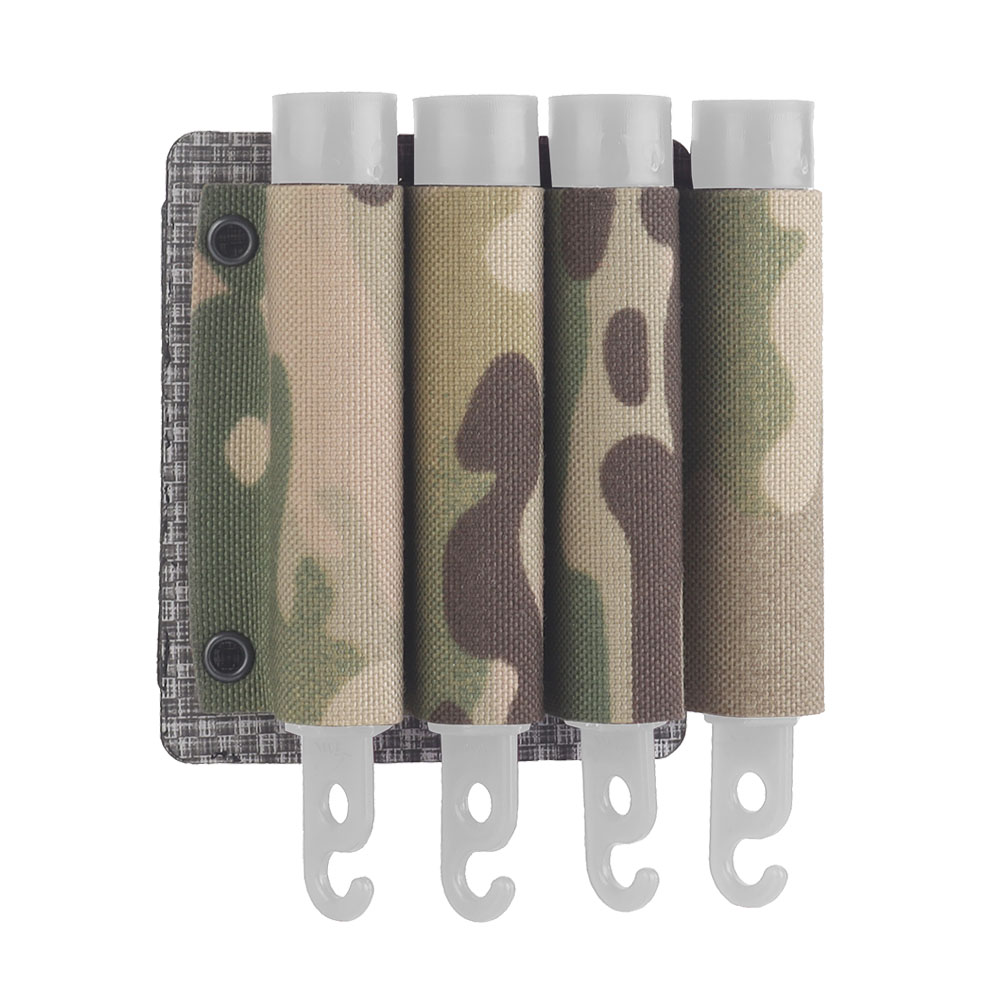 Glow Sticks Survival - 戦術 MOLLE グロースティックポーチ屋外狩猟キャンプアドベンチャーサバイバルケムライトホルダーポータブルエアガンベスト収納袋