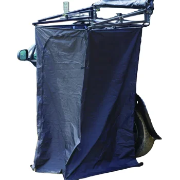 Outdoor Camping Shower - 軽量サマーシャワーテント 4x4 アウトドアキャンプ用アルミフレームプライバシー付きトイレシャワーテント 車載用