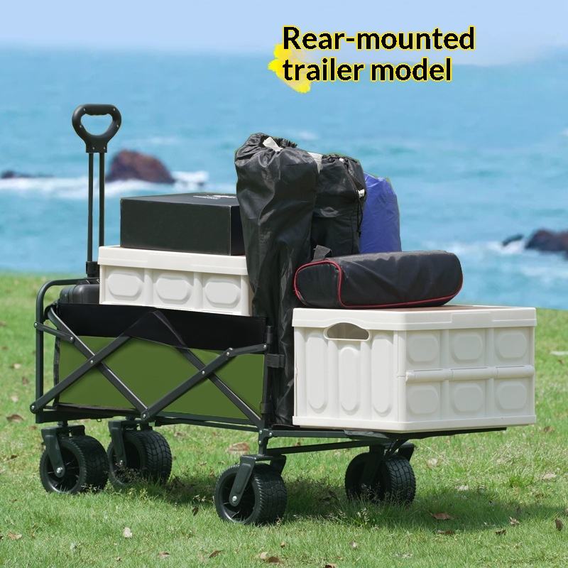 Outdoor Camping Wagon - 工場直売 四輪プラットフォーム キャンプ用ユーティリティワゴン 175kg 折りたたみ式 OEM