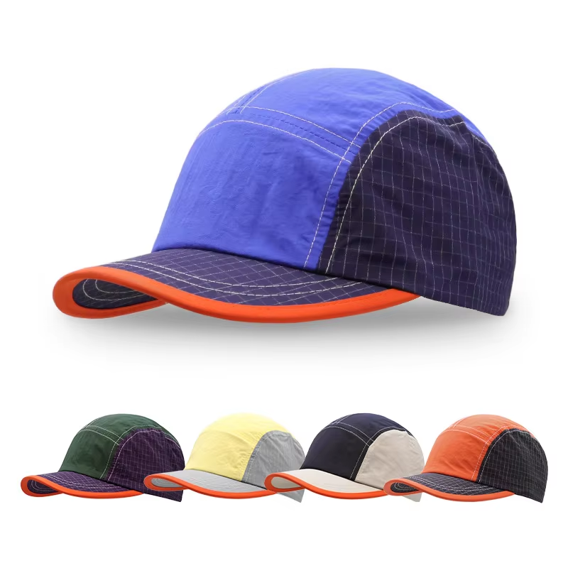 Outdoor Camping Australia - 反射材付きオーストラリアキャンプキャップ、ランニングハット、トレイルスポーツランニングハット、ジッパー付き5パネルハット