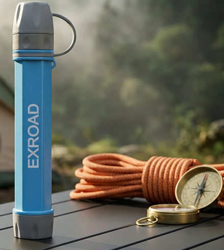 Outdoor Camping Direct - 冒険キャンプ用直飲み浄水器 緊急装備 フィルター 越境携帯用 アウトドア個人用浄水器