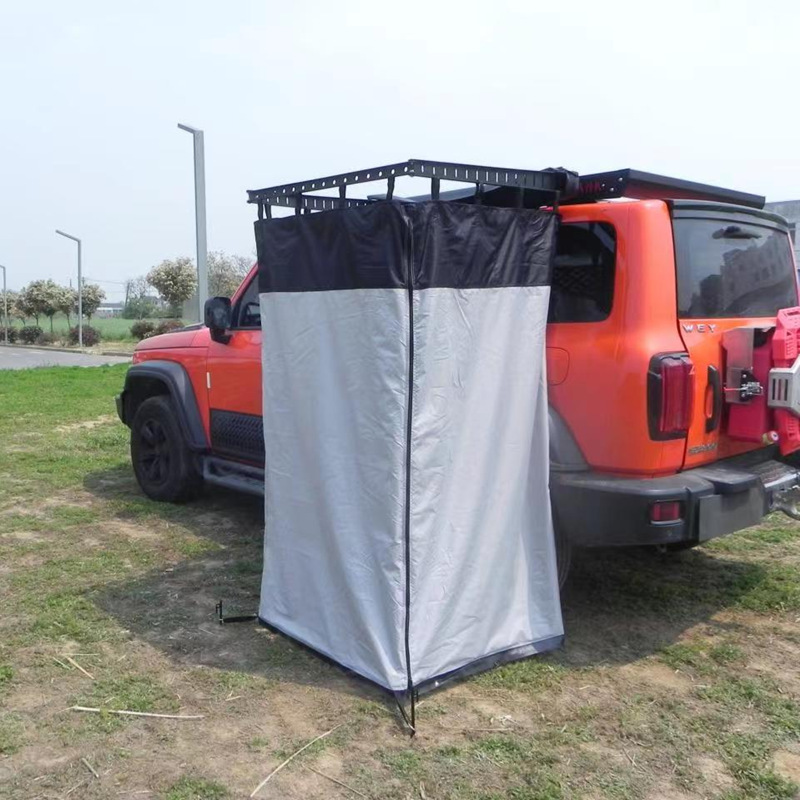 Outdoor Camping Shower - 屋外キャンプシャワーテント 車用サイドシャワーテント トイレ兼入浴テント 内蔵LEDストリップライト