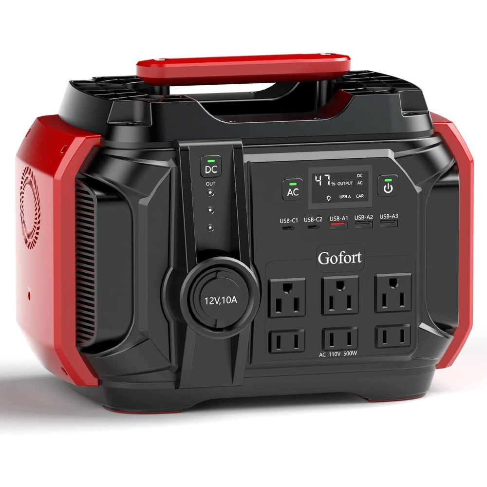 Outdoor Camping Van - ポータブル電源 540Wh/500W（ピーク1000W） 6つのAC 110V出力ポート PD 60W