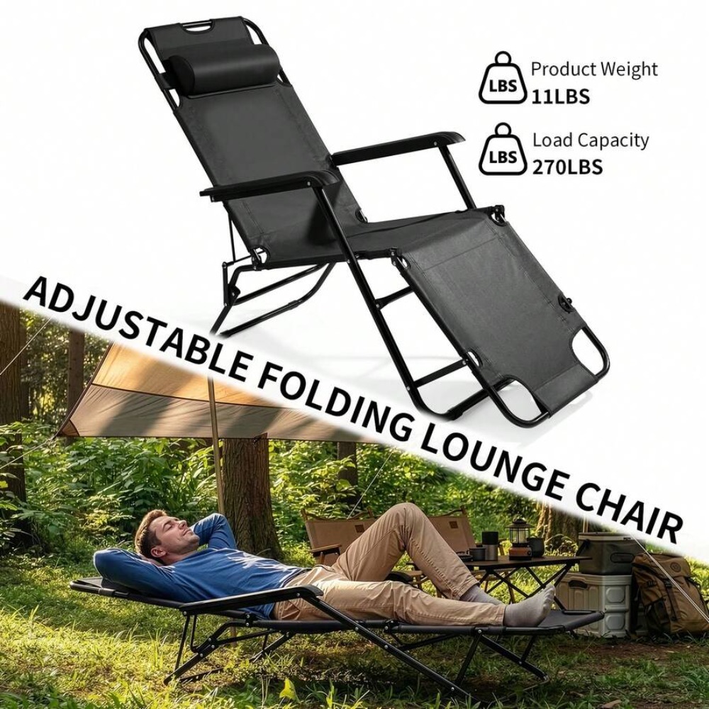 頑丈なポータブルキャンプチェア（フットレスト付き）、ビーチや - Outdoor Camping Chairs Folding のレビューと価格