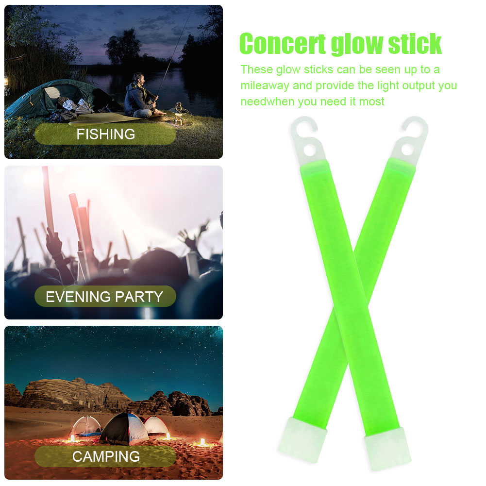 5/10 個 6 インチ光るスティックキャンプ緊急 SOS  - Glow Sticks Survival のレビューと価格