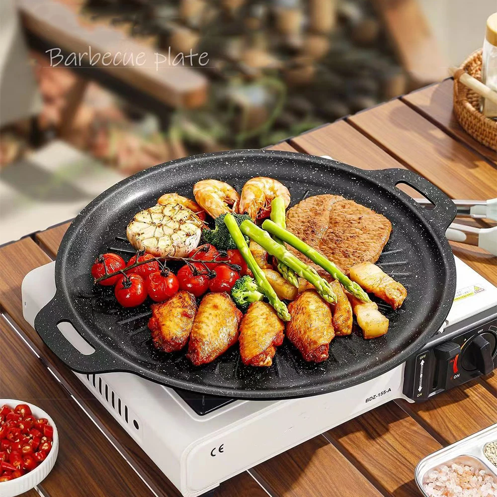 34 センチメートル屋外バーベキューグリルパンノンスティック - Outdoor Camping Kitchen のレビューと価格