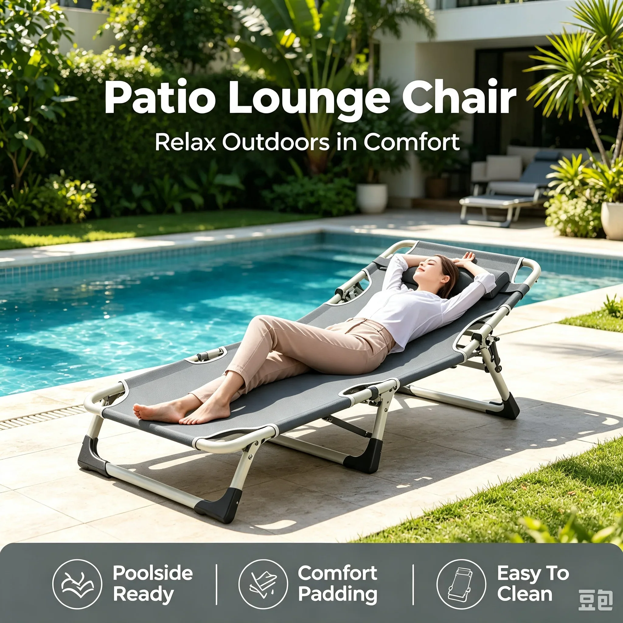 オフィスランチ用折りたたみラウンジチェア、二通りの使い方がで - Outdoor Camping Recliner のレビューと価格