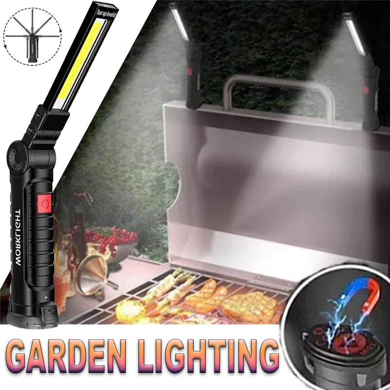 ポータブル LED 懐中電灯 磁気フック付き 屋外修理作業灯 - Outdoor Camping Lighting のレビューと価格