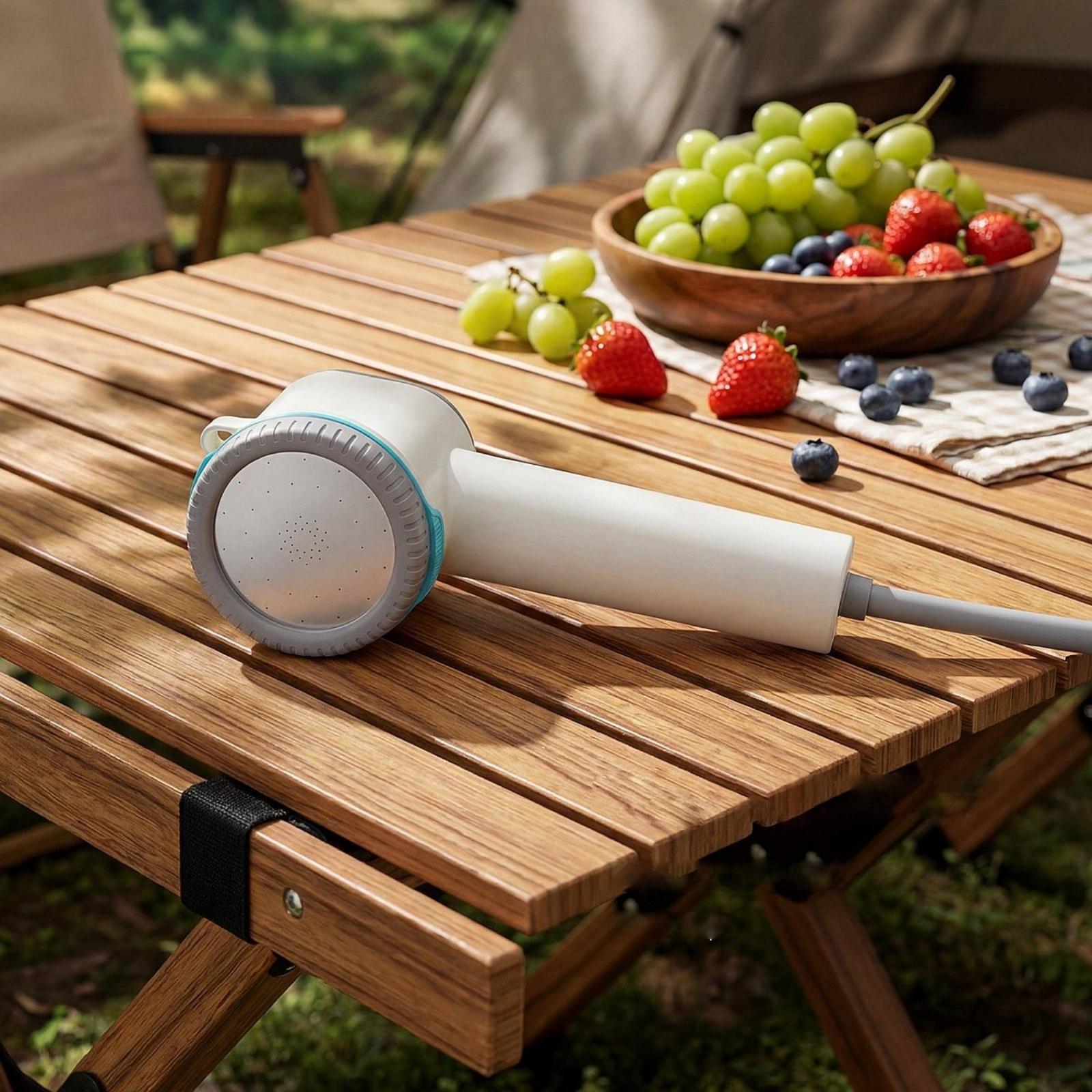 吸盤ベース付き携帯用電動シャワーキット、屋外ガーデンキャンプ - Outdoor Camping Shower のレビューと価格