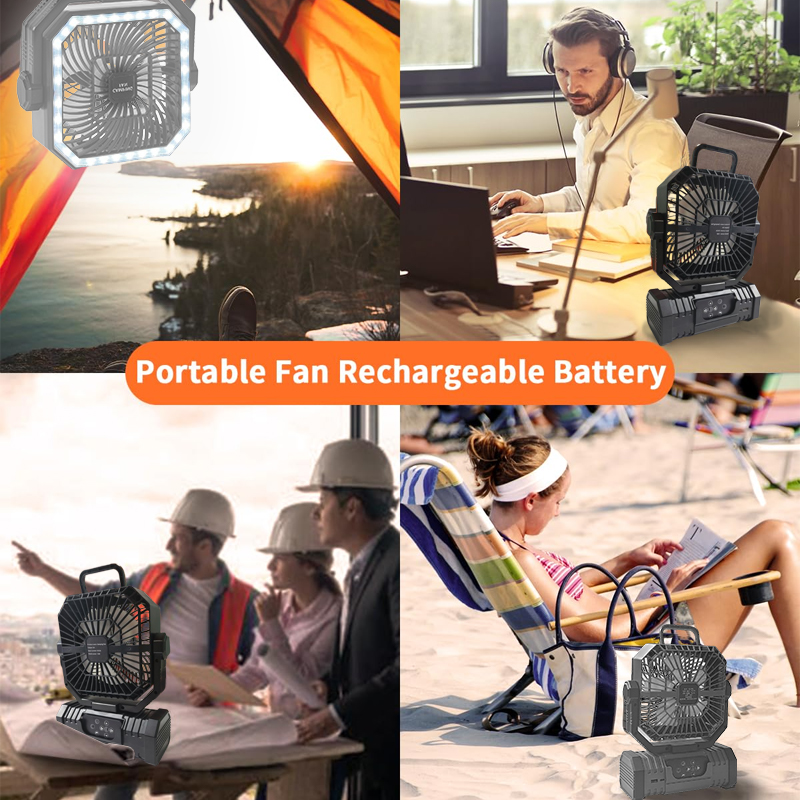 20000mAh キャンプ用天井ファン 充電式バッテリー駆動 - Outdoor Camping Gazebo のレビューと価格