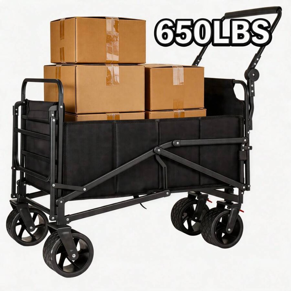 3-in-1シートワゴンカート、カップホルダーテーブル付き、 - Outdoor Camping Wagon のレビューと価格