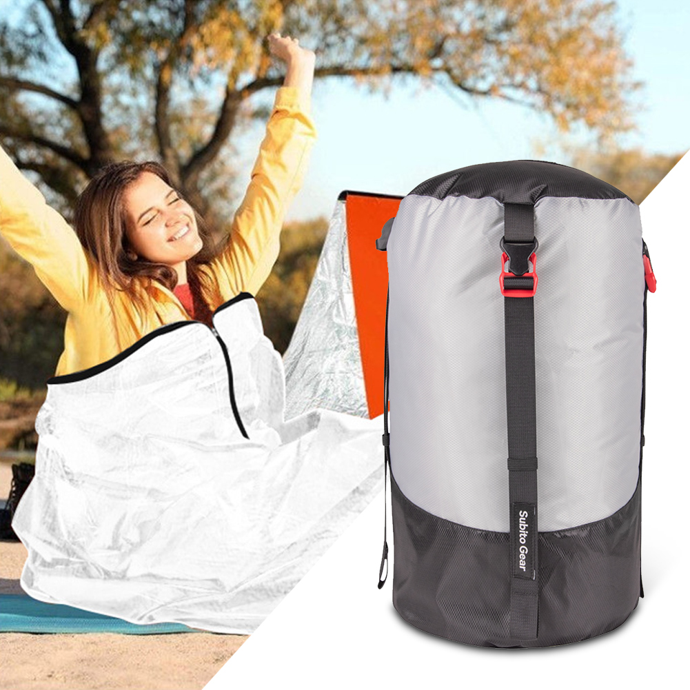 キャンプ寝袋圧縮収納袋アウトドアキャンプ防水収納袋ポータブル - Ultralight Sleeping Bag のレビューと価格