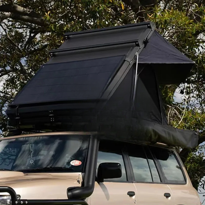 高品質3-4人用三角形アルミハードシェルルーフトップテント（ - Outdoor Camping Gazebo のレビューと価格