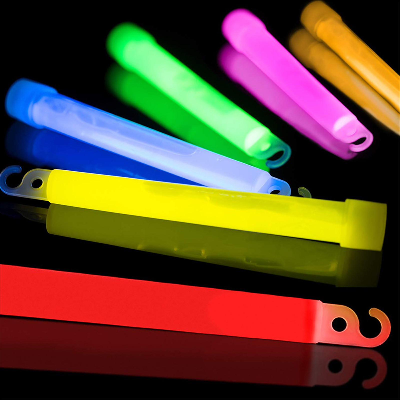 フック付きグロー蛍光灯スティック、ハイキング、キャンプ、コン - Glow Sticks Survival のレビューと価格