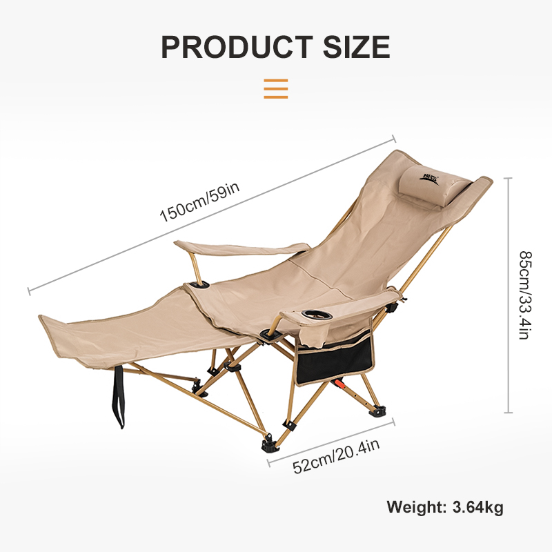BRS 2-in-1 リクライニングキャンプチェア 軽量折り - Outdoor Camping Recliner のレビューと価格
