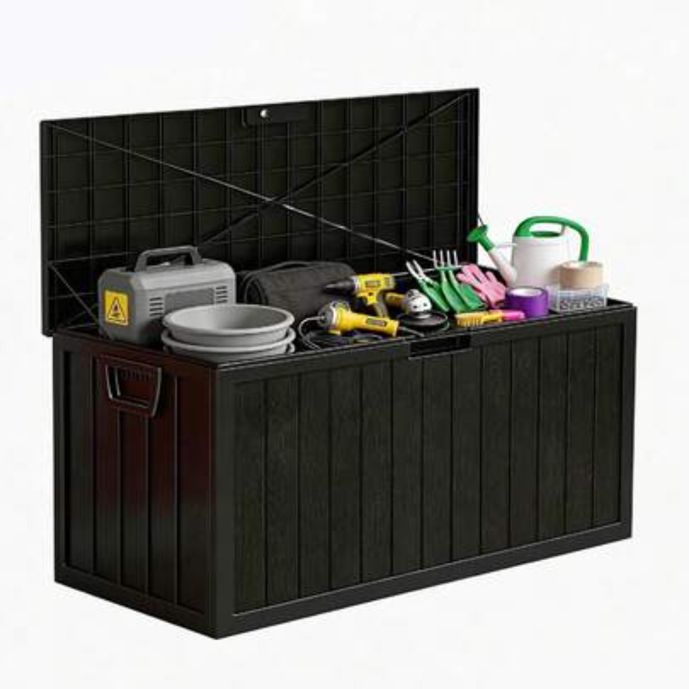 75ガロン屋外収納ボックス 防水ヘビーデューティーデッキボッ - Outdoor Camping Decke のレビューと価格