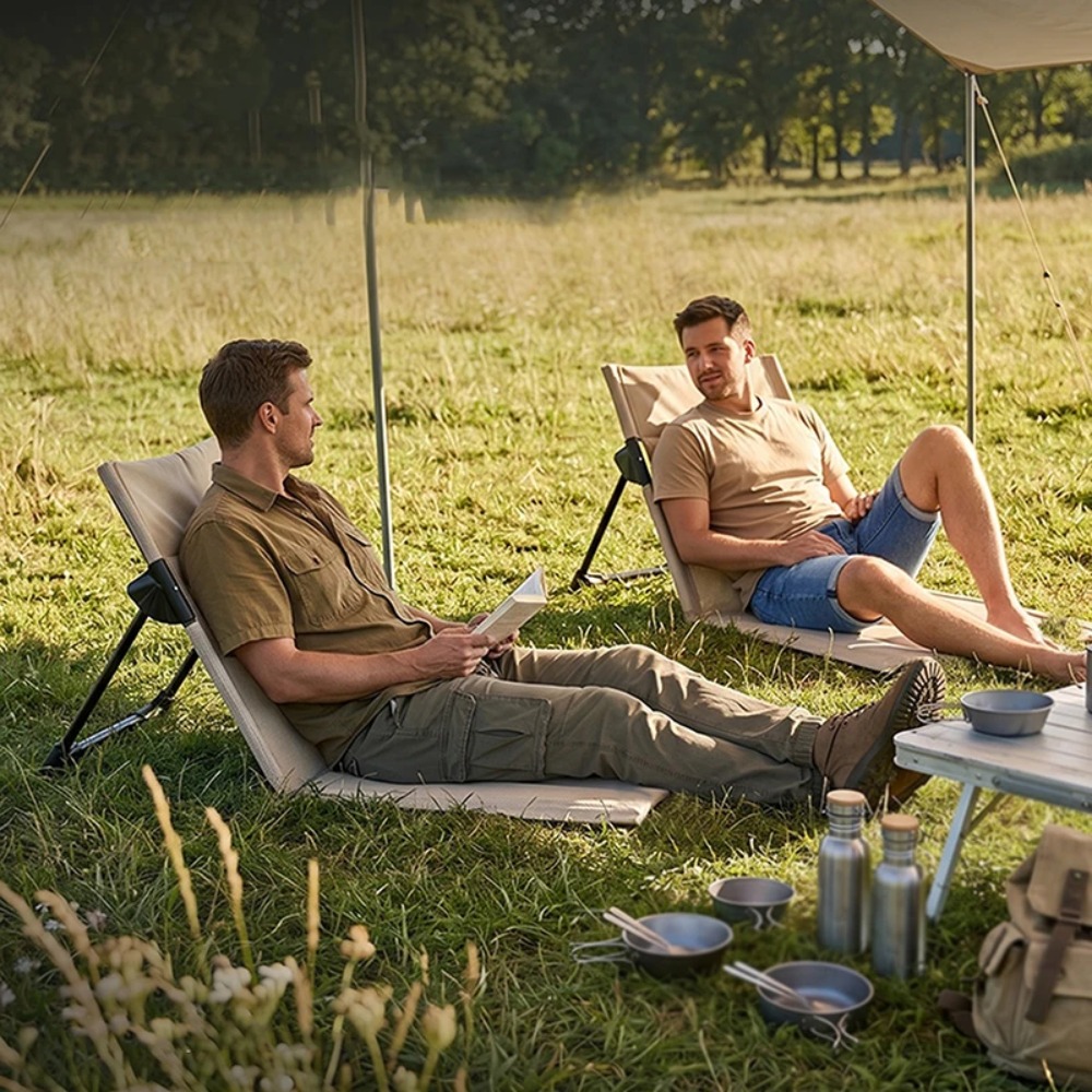 ビーチバケーション折りたたみ椅子公園遊び芝生レジャー背もたれ - Outdoor Camping Recliner のレビューと価格