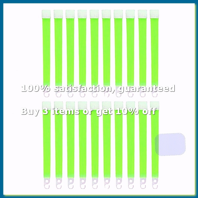10個入りサバイバルキット 光るスティック 緊急ライトスティ - Glow Sticks Survival のレビューと価格