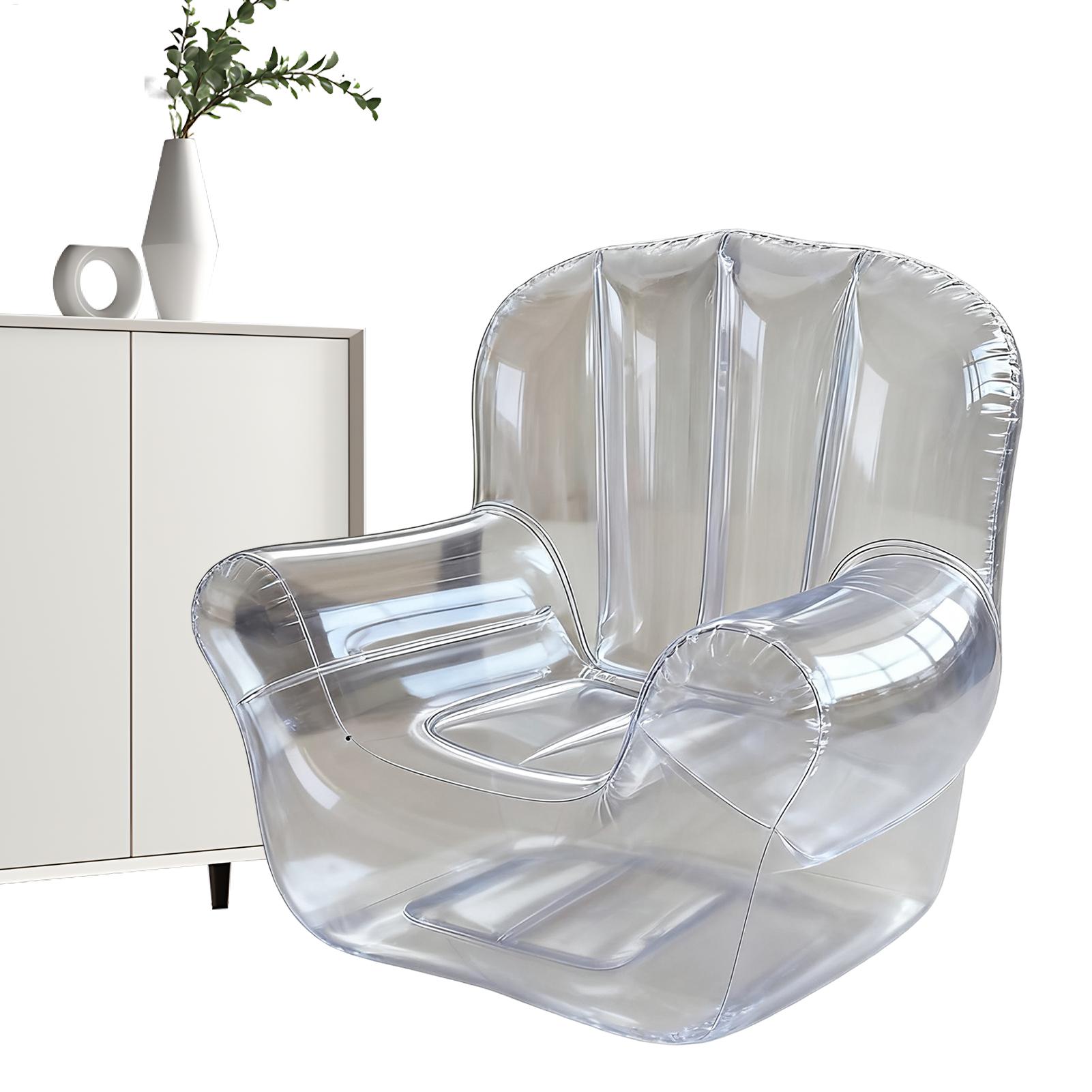 厚みのある透明なソファ PVC インフレータブルソファ キャ - Outdoor Camping Recliner のレビューと価格