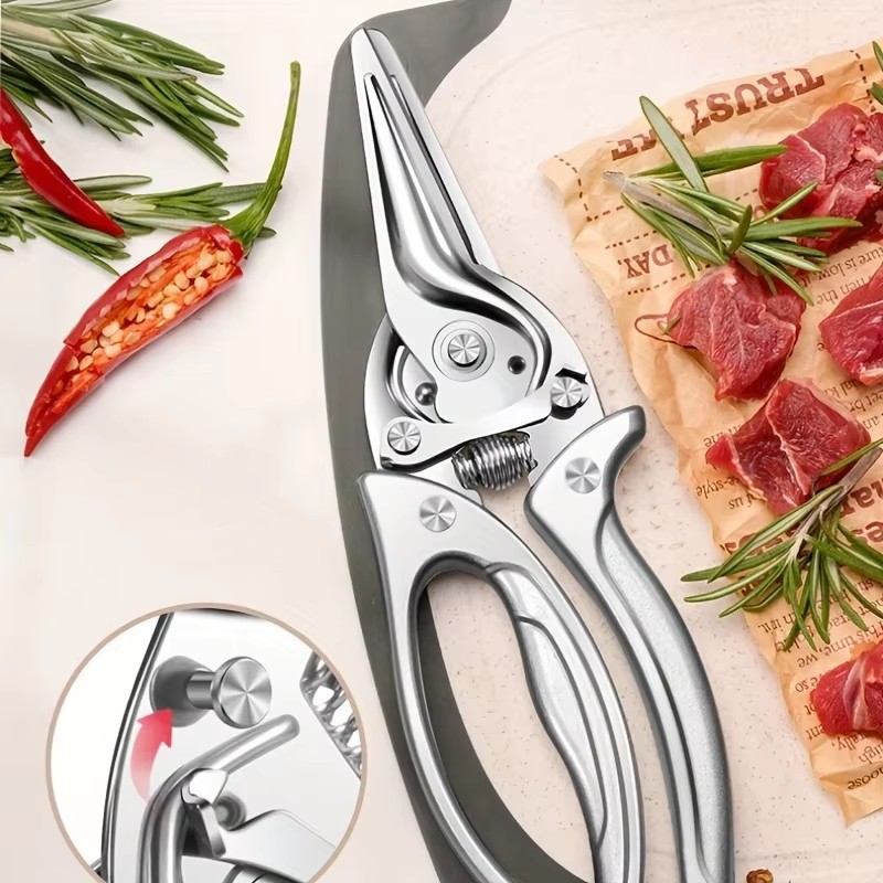 1/2個の頑丈な自動鶏骨カッター - ステンレス鋼製、キッチ - Outdoor Camping Kitchen のレビューと価格