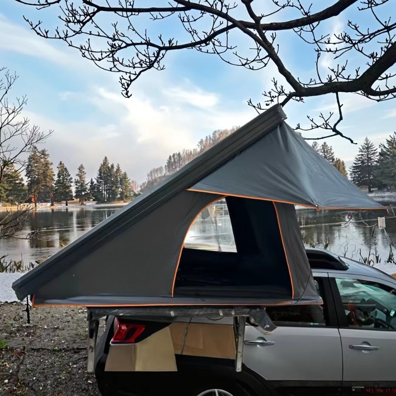 工場価格の軽量ハードシェルアルミ製ルーフトップテント 車用  - Outdoor Camping Car Tent のレビューと価格
