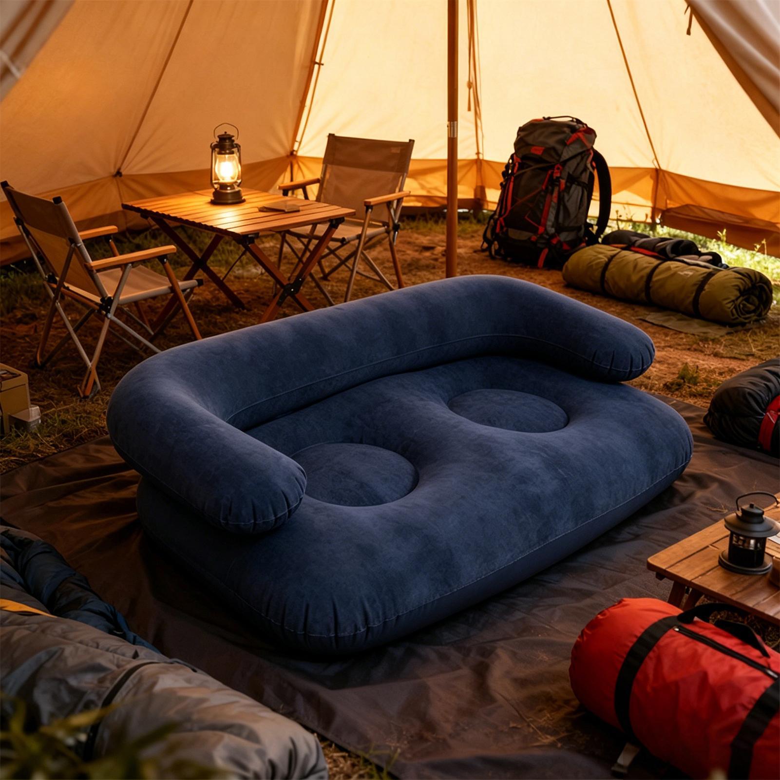 135X66X45cm フロッキング加工インフレータブルソフ - Outdoor Camping Decke のレビューと価格