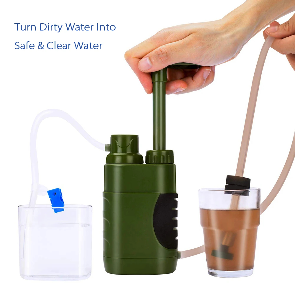 屋外用浄水器 直接飲用ポータブル浄水器 キャンプ用浄水器ポン - Outdoor Camping Direct のレビューと価格
