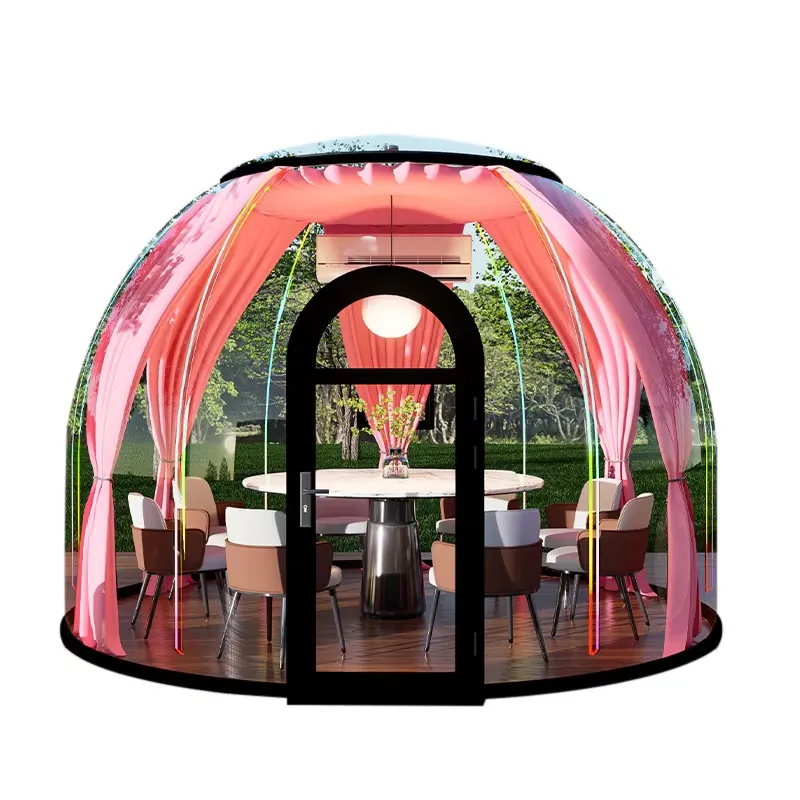 屋外展示球形バブルハウス星空四季対応二層アルミ合金フレームキ - Outdoor Camping Exhibition のレビューと価格
