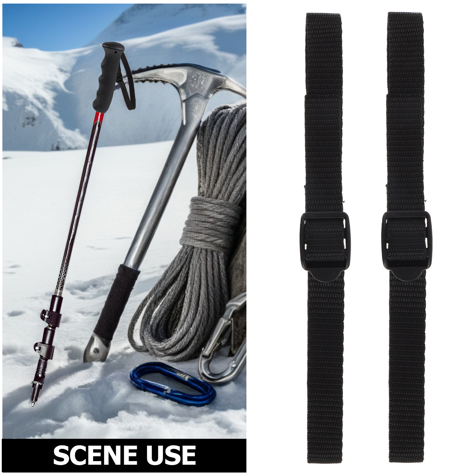 5個入り ハイキングポール用リストストラップ ナイロン製 通 - Trekking Poles のレビューと価格