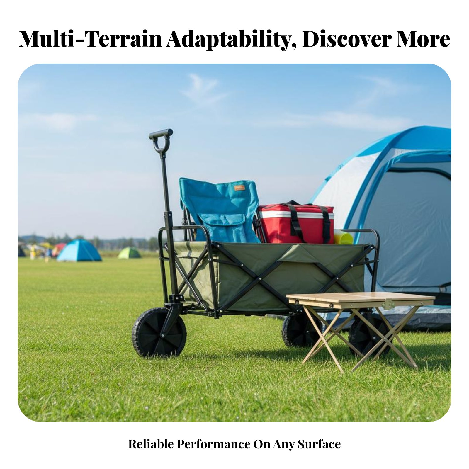 キャンプカートホイール マルチテレインナローワゴンホイール  - Outdoor Camping Wagon のレビューと価格