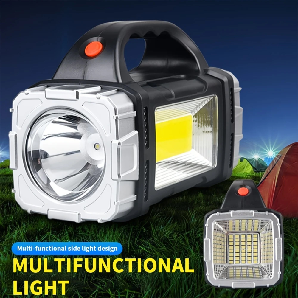 ポータブル強力な USB 充電式懐中電灯ソーラー LED ラ - Outdoor Camping Lighting のレビューと価格