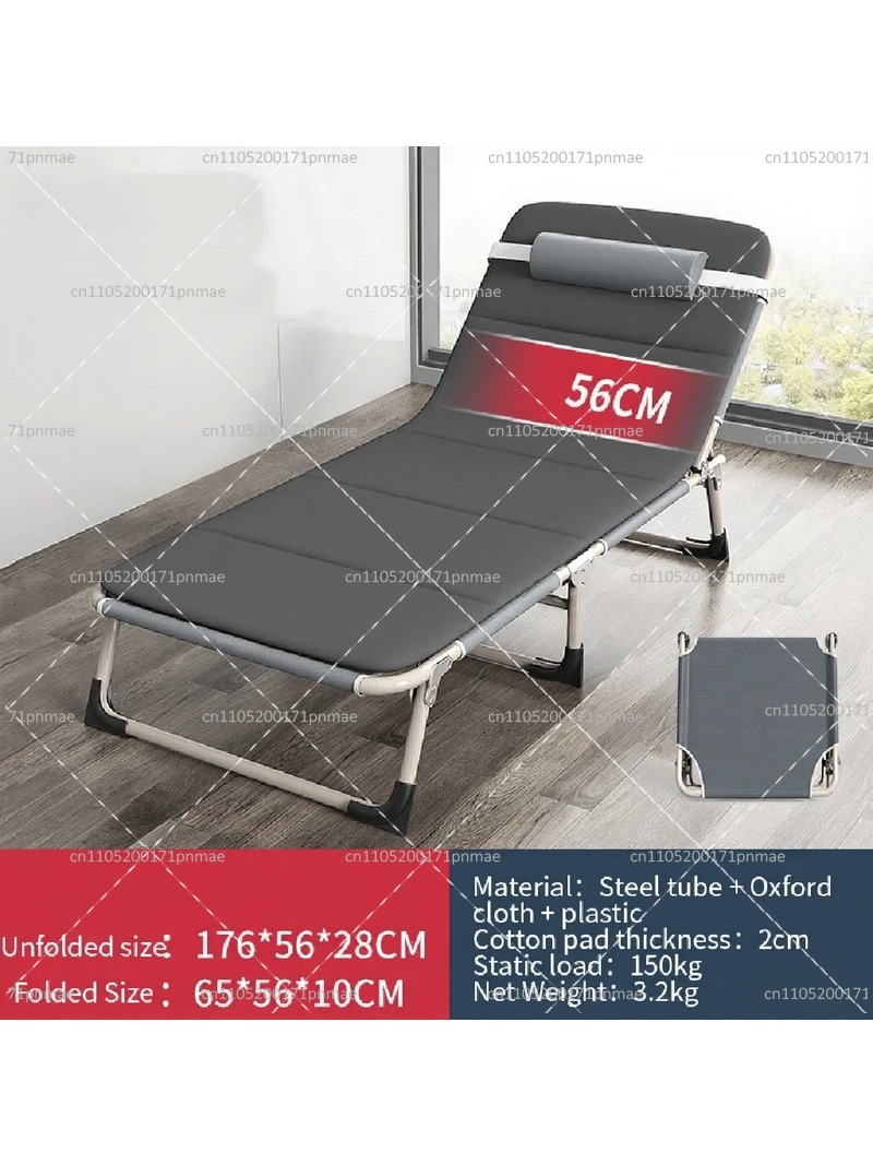 金属製折りたたみシングルベッド モダンオフィス用ポータブルベ - Outdoor Camping Chairs Folding のレビューと価格