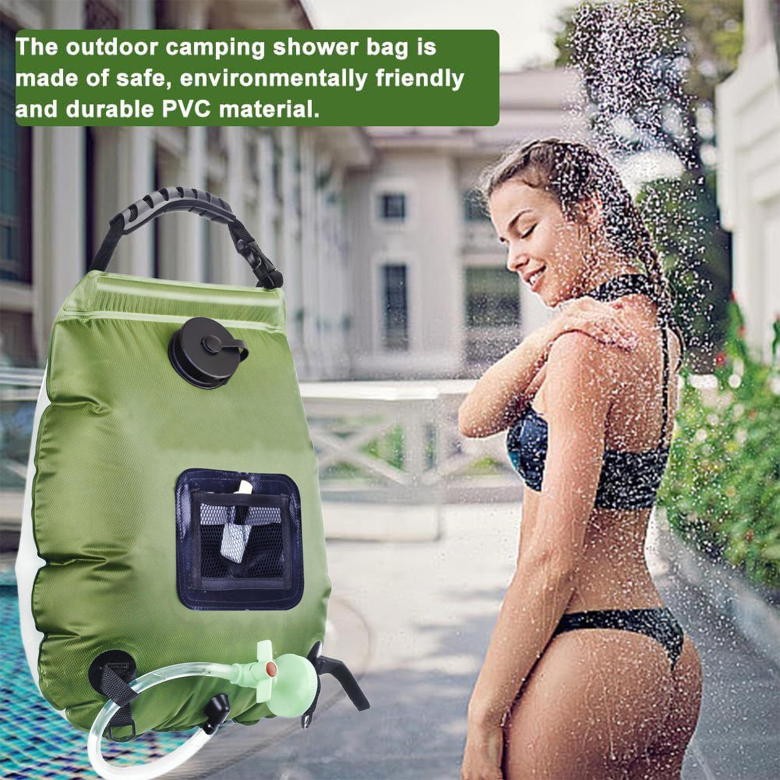 キャンプ用ポータブルシャワー 5ガロン/20L 取り外し可能 - Outdoor Camping Shower のレビューと価格