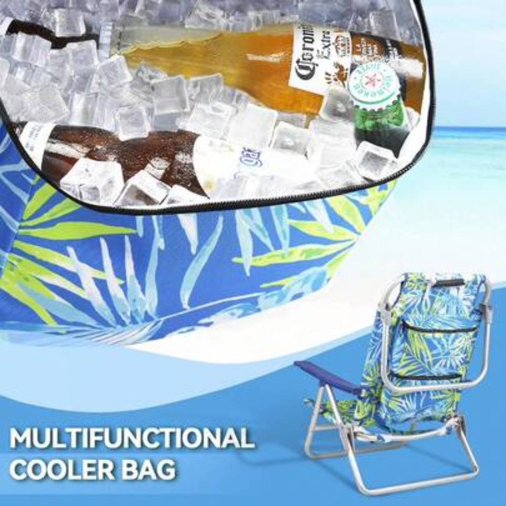 大人用折りたたみ式バックパックビーチチェア、ヘッドレスト、タ - Outdoor Camping Recliner のレビューと価格