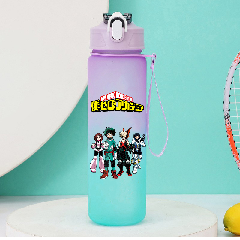 750 ミリリットルアニメ私のヒーロー学界ストロー水筒女性男 - Outdoor Camping Water Tank のレビューと価格