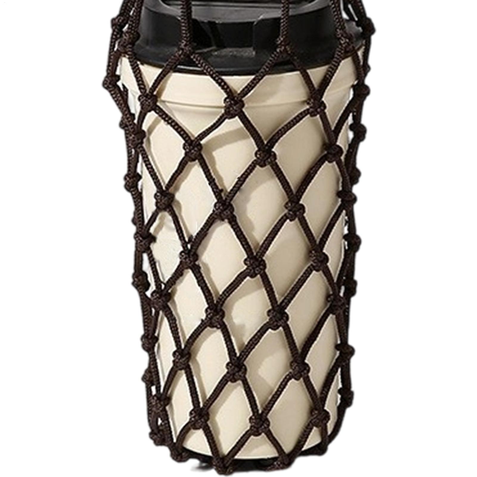 1個入りウォーターボトルバッグ、かぎ針編みメッシュカップホル - Outdoor Camping Water Tank のレビューと価格