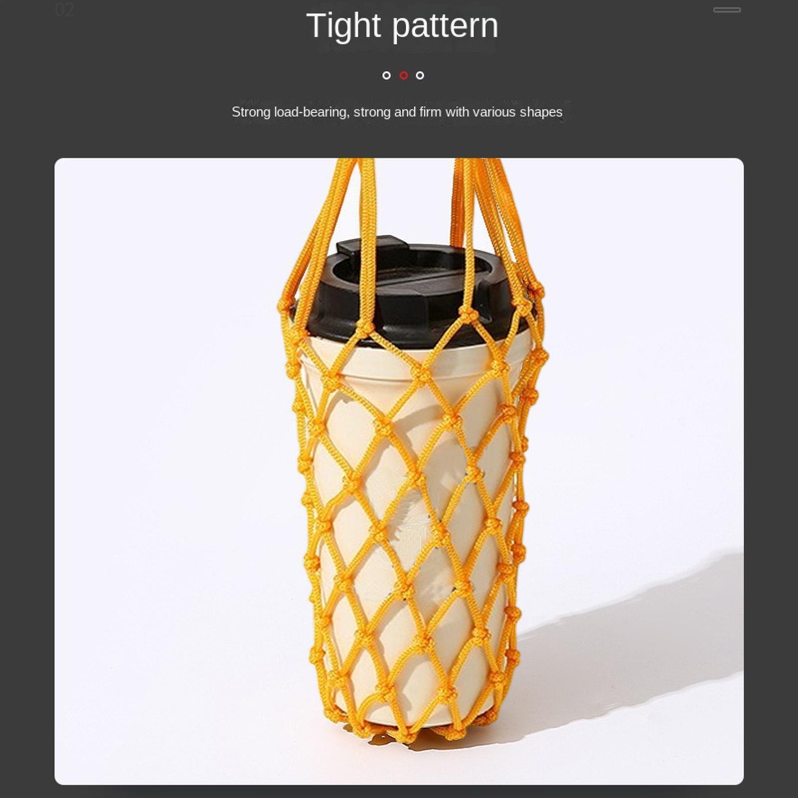1個入りウォーターボトルバッグ、かぎ針編みメッシュカップホル - Outdoor Camping Water Tank のレビューと価格