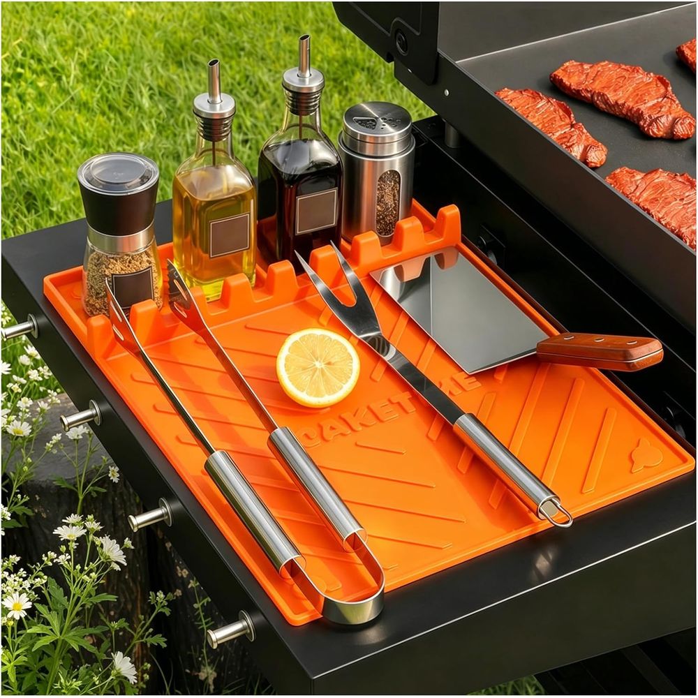 シリコン製グリルマットまたはグリドルアクセサリー、調理キッチ - Outdoor Camping Kitchen のレビューと価格
