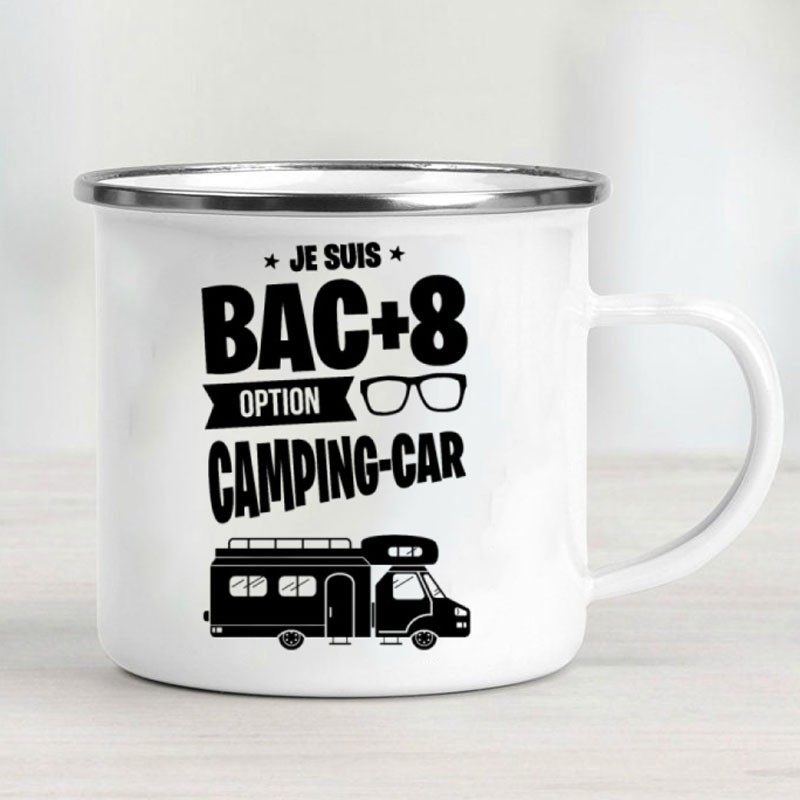 キャンピングカー用エナメルマグカップ、冒険を一緒に、ギフトに - Outdoor Camping Van のレビューと価格