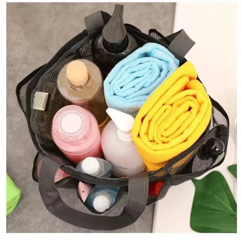 ポータブルメッシュシャワーキャディートートビーチバッグ、旅行 - Outdoor Camping Shower のレビューと価格