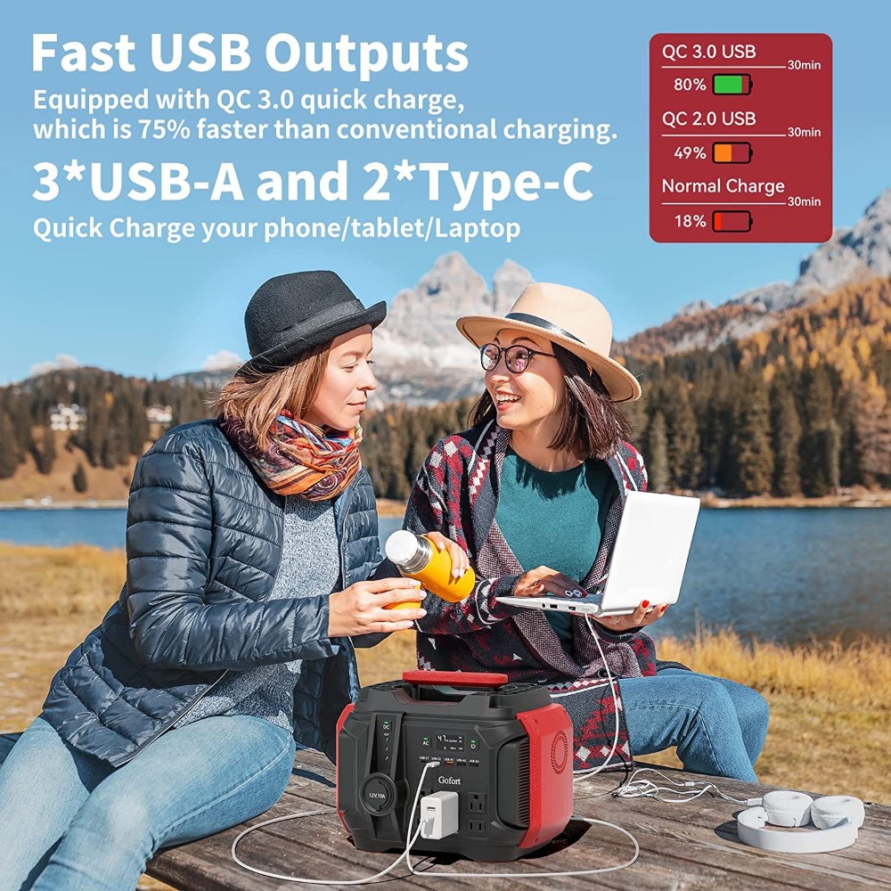 ポータブル電源 540Wh/500W（ピーク1000W） 6 - Outdoor Camping Van のレビューと価格