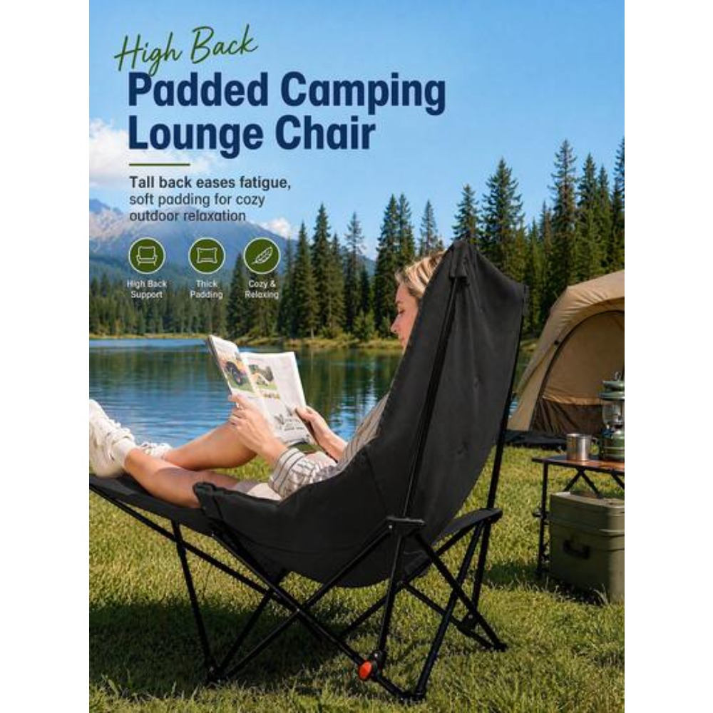 大人用フットレスト付き2-in-1リクライニングキャンプチェ - Outdoor Camping Recliner のレビューと価格