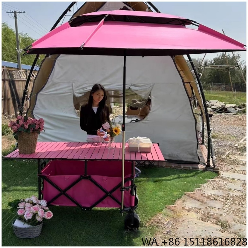 420L高品質4段階高さ調節可能ヘビーデューティー折りたたみ - Outdoor Camping Wagon のレビューと価格